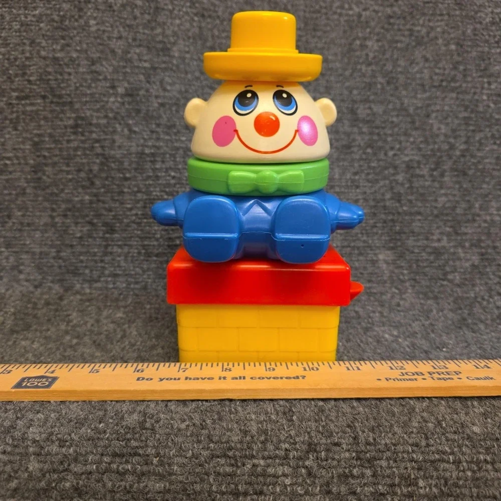 Vtg Playskool Humpty Dumpty Stackable Clown Toy Chimney Base Plastic‎ Preschool